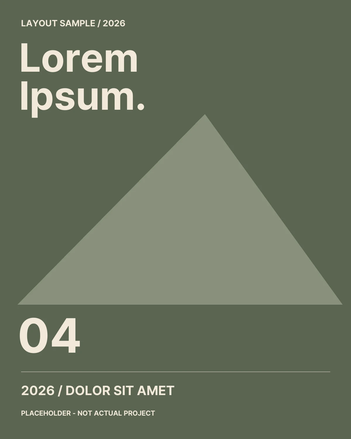 Lorem Ipsum — 2026 / 04