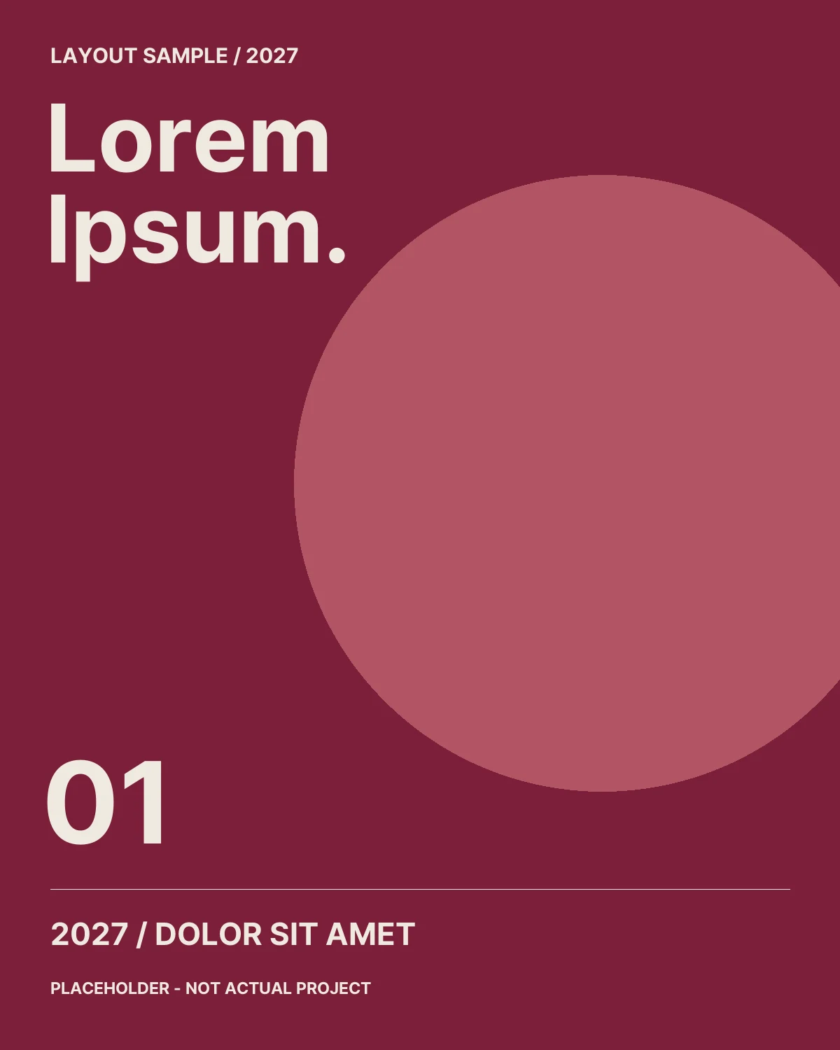 Lorem Ipsum — 2027 / 01